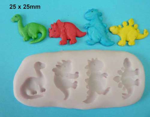 Dinosaurs Silicone Mould - Click Image to Close